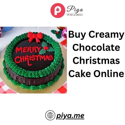 Buy Creamy Chocolate Christmas Cake Online